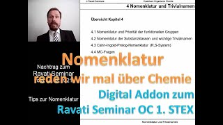 Nomenklatur  Digital Addon zum Ravati Seminar Chemie 1 STEX Pharmazie Tag 2  Organische Chemie [upl. by Ybor]