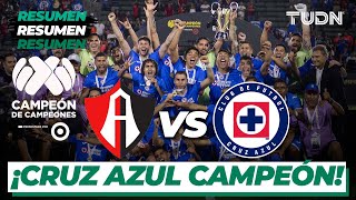 Resumen y goles  Atlas 2342 Cruz Azul  Supercopa Mx 2022  TUDN [upl. by Alcock]