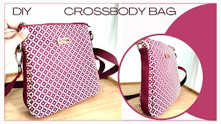 Mini Crossbody Bag Tutorial  How To Make Crossbody Bag at Home [upl. by Anwahsed]