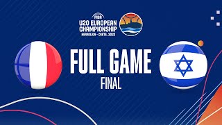 FINAL France v Israel  Full Basketball Game  FIBA U20 European Championship 2023 [upl. by Karalynn455]