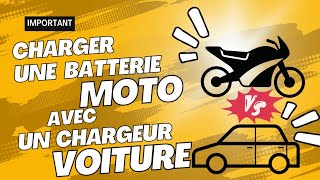 Peuton charger une batterie moto avec un charger voiture [upl. by Foss]