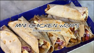 Mini Chicken Cheese Wraps Recipe  Easy and Quick Lunch Recipes [upl. by Verger926]