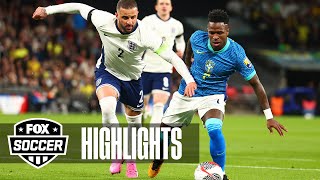 England vs Brazil International Friendly Highlights  FOX Soccer [upl. by Dray]