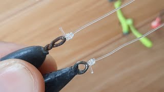 The easiest way to tie a sinker bottom fishing knot [upl. by Inohtna60]