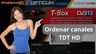 Ordenar canales en TDT HD Opticum T Box 👌 [upl. by Hathcock739]