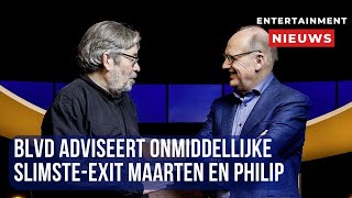 RTL Boulevard dringt aan op direct vertrek Maarten en Philip bij De Slimste Mens [upl. by Leventis]