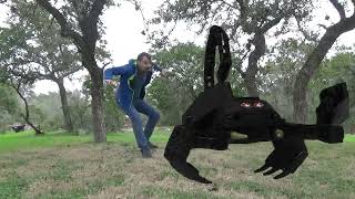 Man discovers enormous scorpion in backyard Stop Motion Special Effects Test [upl. by Iormina]