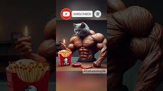 Why Muscular cat fired KFC  cat catlearning ytshort ytshortsvideo popular [upl. by Peppy703]