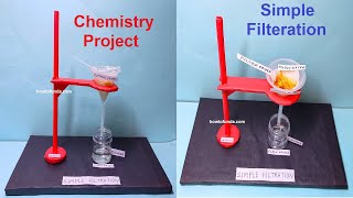 chemistry project  simple filtration working model 3d science project  diy  howtofunda [upl. by Rondon]