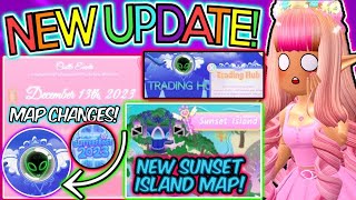 NEW UPDATE FOR WINTER OUT NOW TRADING HUB IN CAMPUS 3 NEW SUNSET ISLAND amp MORE ROBLOX Royale High [upl. by Kubis856]