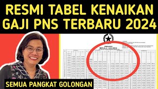 INFO GAJI POKOK PNS TERBARU 2024 SUDAH KELUAR I Pasca Kenaikan Gaji 8  kangedibae [upl. by Elimay]