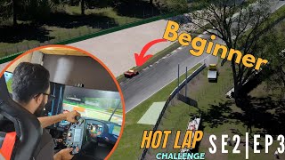 Friend tries sim racing  Monza Hot Lap  Episode 3  Assetto Corsa Competizione [upl. by Wilscam925]