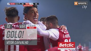 Golo Vítor Carvalho Braga 10 Vitória SC Liga 2324 16 [upl. by Neenwahs]