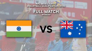 IND vs AUS  Full Match  AVC Mens Tokyo Volleyball Qualification 2020 [upl. by Sofer]