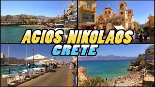 AGIOS NIKOLAOS  Crete Greece 4k [upl. by Lehcear]