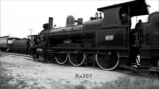 BLACK AND WHITE SteamRanger Cockle Train with Steam Locomotives Rx207 and Rx224 281223 S Australia [upl. by Rocray]