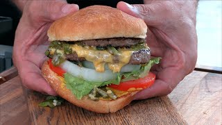 Blakes Lotaburger Green Chili Cheeseburger  Copycat Recipe  Ballistic Burgers [upl. by Glaab]