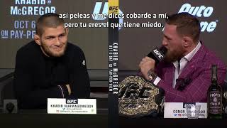 UFC 229 Khabib vs McGregor Conferencia de Prensa [upl. by Ytsirhk]