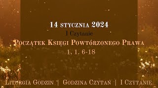 GodzinaCzytań  I Czytanie  14 stycznia 2024 [upl. by Islehc963]