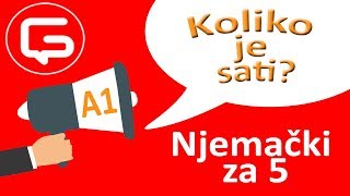 Njemački za 5 Koliko je sati na njemačkom jeziku epizoda 15 [upl. by Arze]