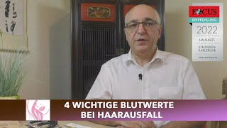 4 wichtige Blutwerte bei Haarausfall  Was kann ich tun wenn meine Haare ausfallen [upl. by Croom]