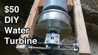 The 50 Water Turbine DIY Portable Powerful and Open Source [upl. by Arraeit]