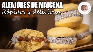 ALFAJORES DE MAICENA  Receta paso a paso [upl. by Noillid]