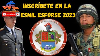 ESMIL ESFORSE 2023  TUTORIAL DE INSCRIPCIÓN [upl. by Adlesirhc]