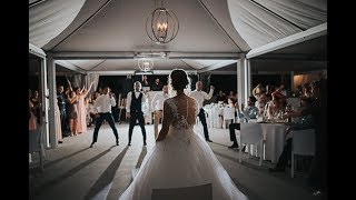 EPIC GROOMSMEN DANCE SUPRISE for the bride  Amazing Wedding all time [upl. by Kowtko]