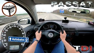 2005 VW Passat B5 19 TDI 130 KM  VMAX 0100 kmh Próba autostradowa AUTOBAHN [upl. by Leeban994]