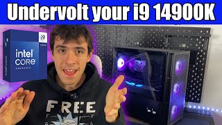 Undervolt your i9 14900K for more FPS and Lower Temperature [upl. by Amy]