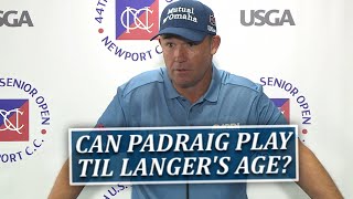 Padraig Harrington Will You Be Still Be Playing At Bernhard Langers Age [upl. by Laohcin]