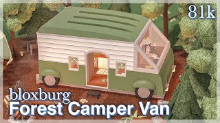 Bloxburg  Forest Camper Van Speedbuild full build  tour [upl. by Khalin457]