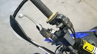 Yamaha TTR125L or TTR125LE Dirt Bike 2000 – Present How to Adjust Front Brake Lever [upl. by Bullivant433]