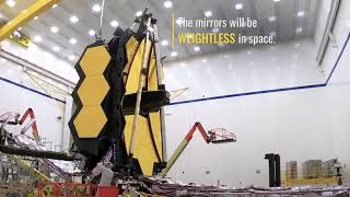 NASA unfolds James Webb Space Telescope mirrors in test [upl. by Enotna221]