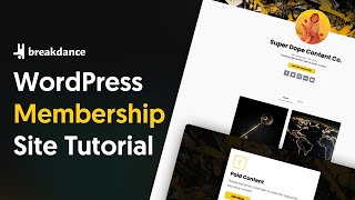 How To Build A WordPress Membership Site With No Membership Plugins [upl. by Alocin]