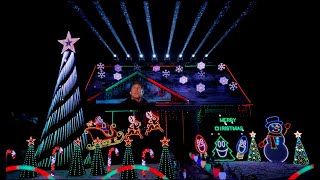 2023 Full Christmas Light Show [upl. by Weatherley]