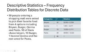 W3L1 Frequency Distribution Tables [upl. by Nnaeirual]