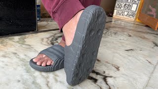 Adidas Adilette 22 Slides Grey unboxing amp Review in Telugu [upl. by Zischke829]