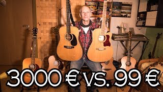 GitarrenVergleich TEUER VS BILLIG [upl. by Tonya517]