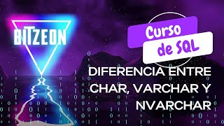 Diferencia entre char varchar nchar y nvarchar en sql server [upl. by Mcgruter]