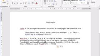 Bibliographie APA [upl. by Childers497]