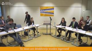 DEBAT  NK Debatteren havovwo  Invoeren drinkbewijs 2017 [upl. by Leynwad]