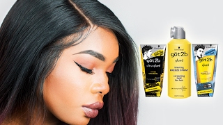 HOW TO USE GOT2B GLUED GEL FOR LACE FRONT WIGS  BeautyandMarie [upl. by Yzus146]