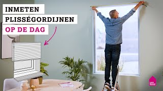 How to inmeten van Plisségordijnen OP de dag [upl. by Anitsim668]