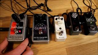 EHX Hot Tubes EHX Glove Mooer Hustle Drive as Boosters HD [upl. by Kori]