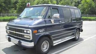 1994 Chevrolet G20 Conversion Van Start Up Exhaust and In Depth Tour [upl. by Eirrak]