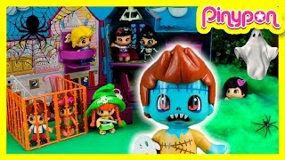 PINYPON HALLOWEEN 🎃👻💀 Los PINYMONSTER secuestran a los Hermanos PINYPON  Juguetes en español [upl. by Walburga]