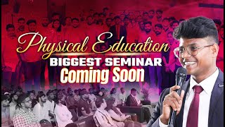 Indias First Physical education Offline Seminar  Watch Career Guidance [upl. by Pate639]