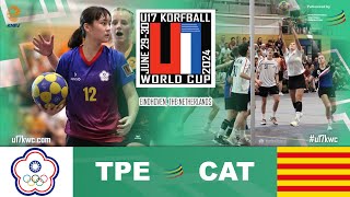 U17 Korfball World Cup 2024  Chinese Taipei  Catalonia [upl. by Nwahsal405]